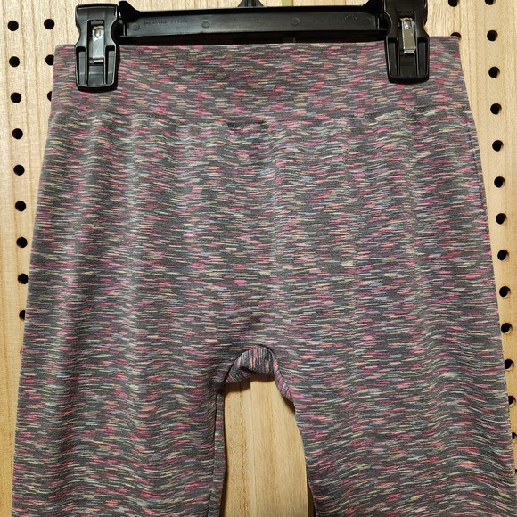 Girls SO Grey And Pink Full‎ Length Leggings Size Medium Perfectly Soft - Picture 2 of 6